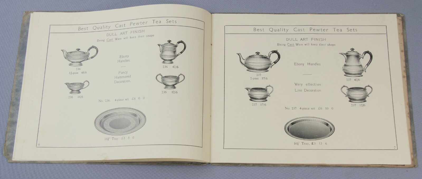c1930 Trade Catalogue Cast PEWTER Ware – Crown & Rose London – Brown Englefield