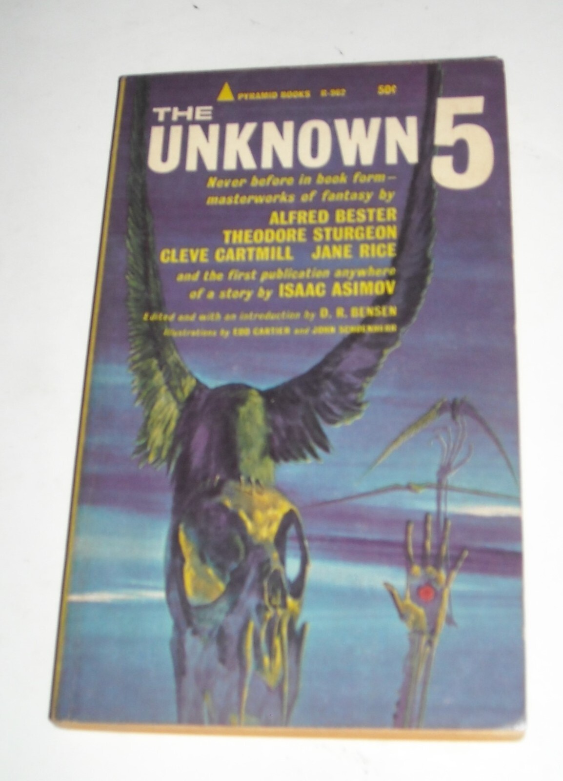 The UNKNOWN 5 HORROR COMPILATION PB BOOK 1964 PYRAMID 1st PUBLICATION ASIMOV