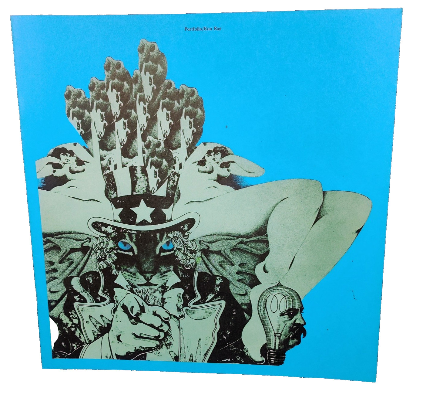 Vintage 1970s Ron Rae Portfolio Booklet Pop Surreal Mixed Media Graphic Arts HTF