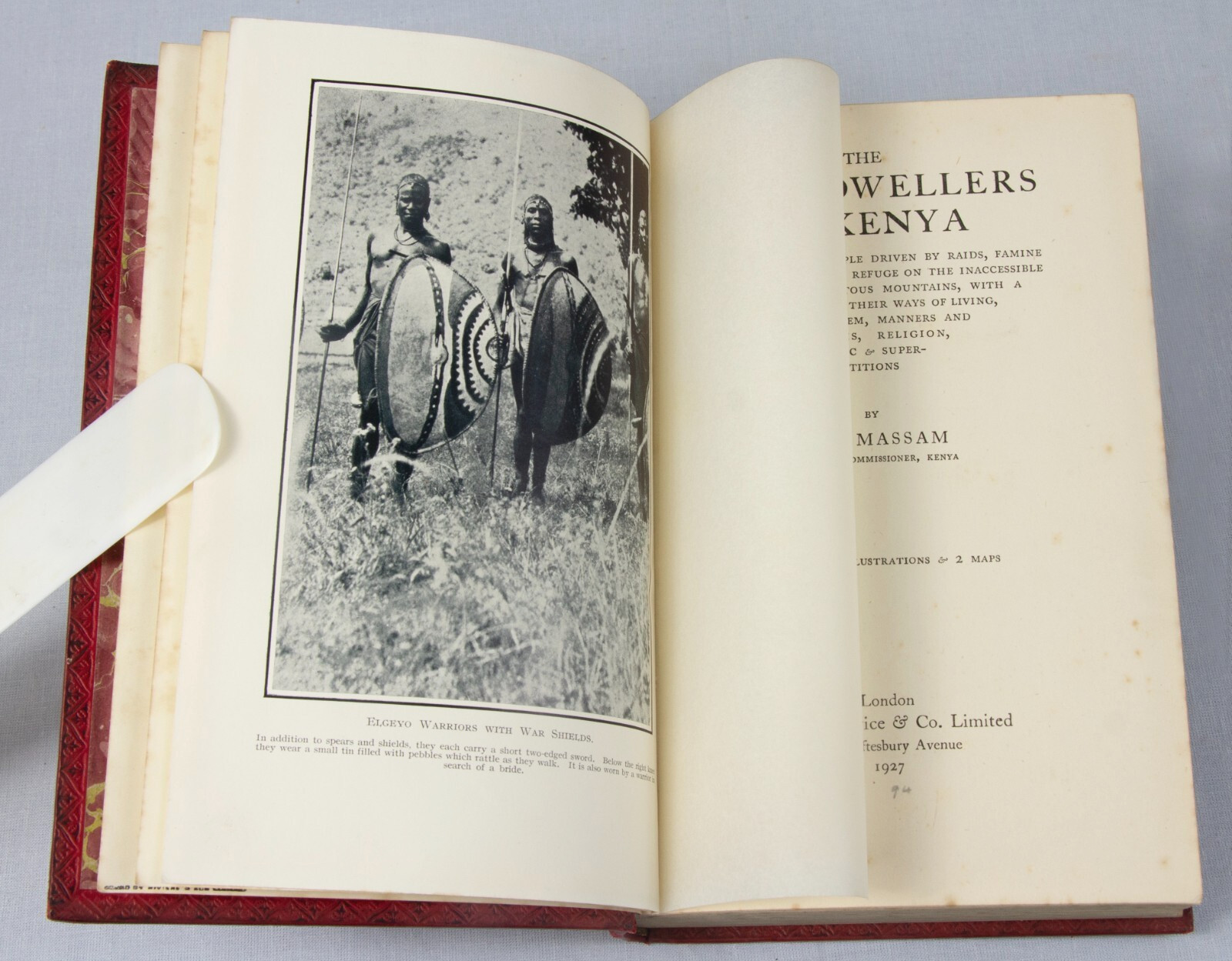 Fine Riviere binding – EAST AFRICA – The Cliff Dwellers of KENYA – 1927 – Massam