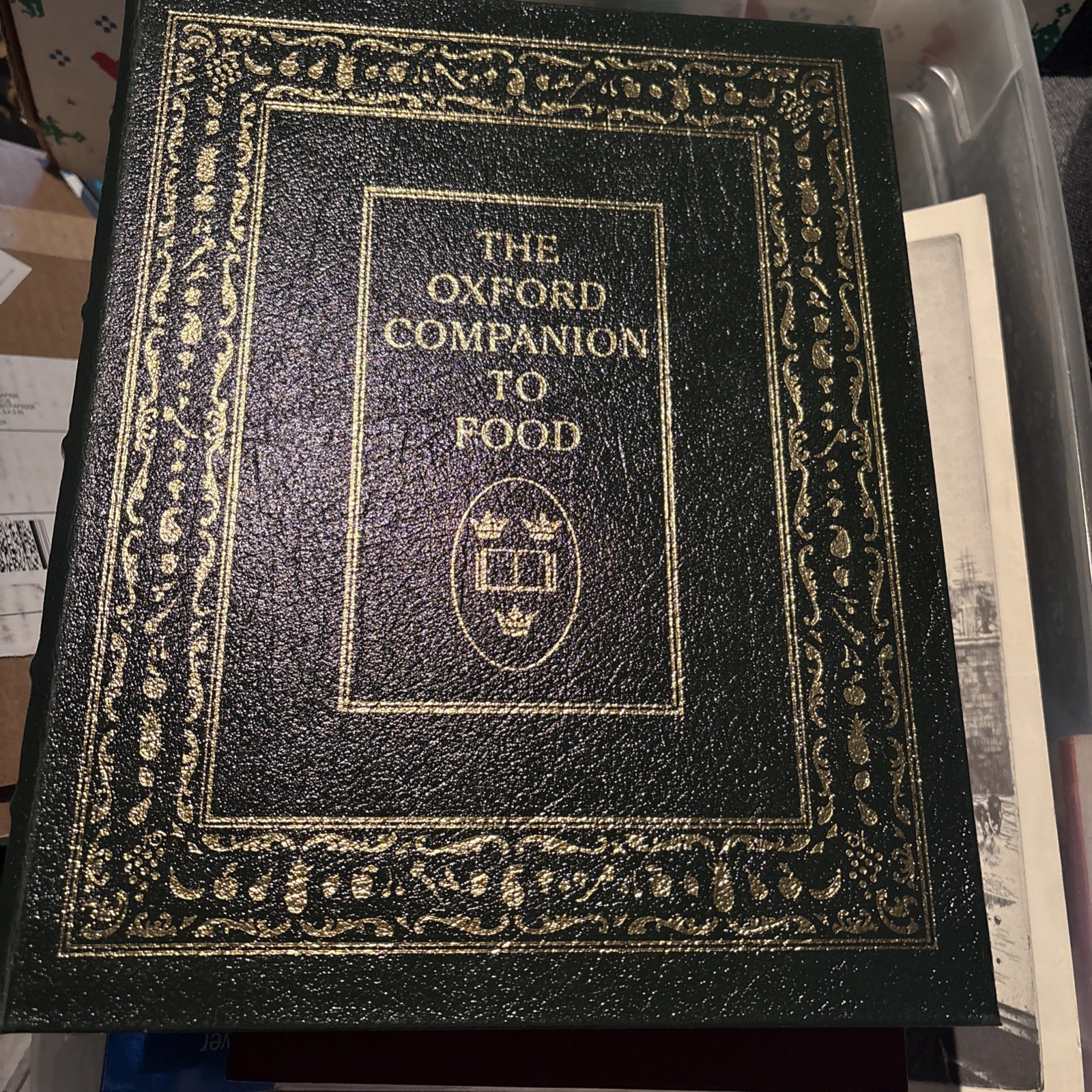 The Oxford Companion to Food by Alan Davidson : 2006 Leather Easton Press 2nd Ed