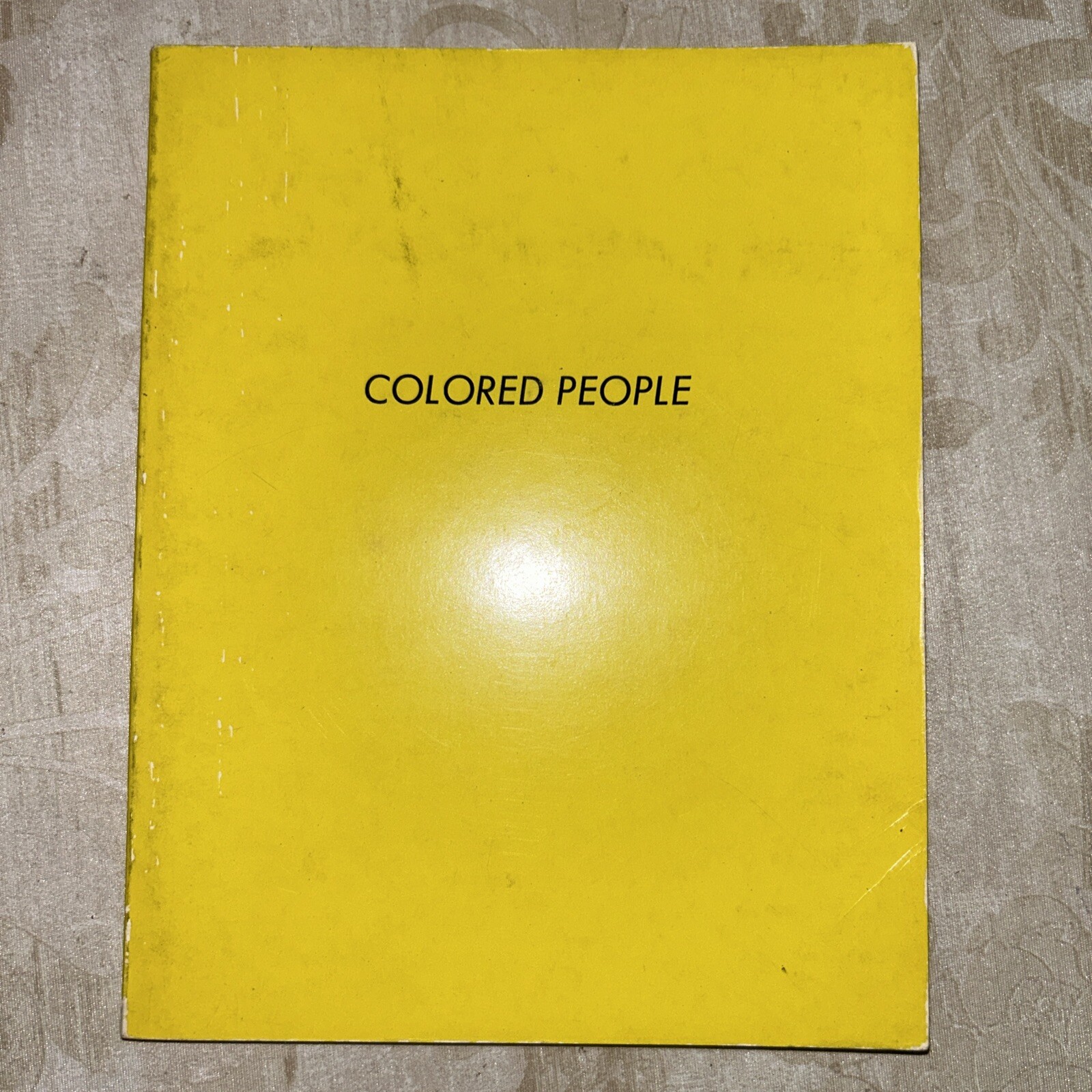 Edward Ruscha / COLORED PEOPLE 1st Edition 1972