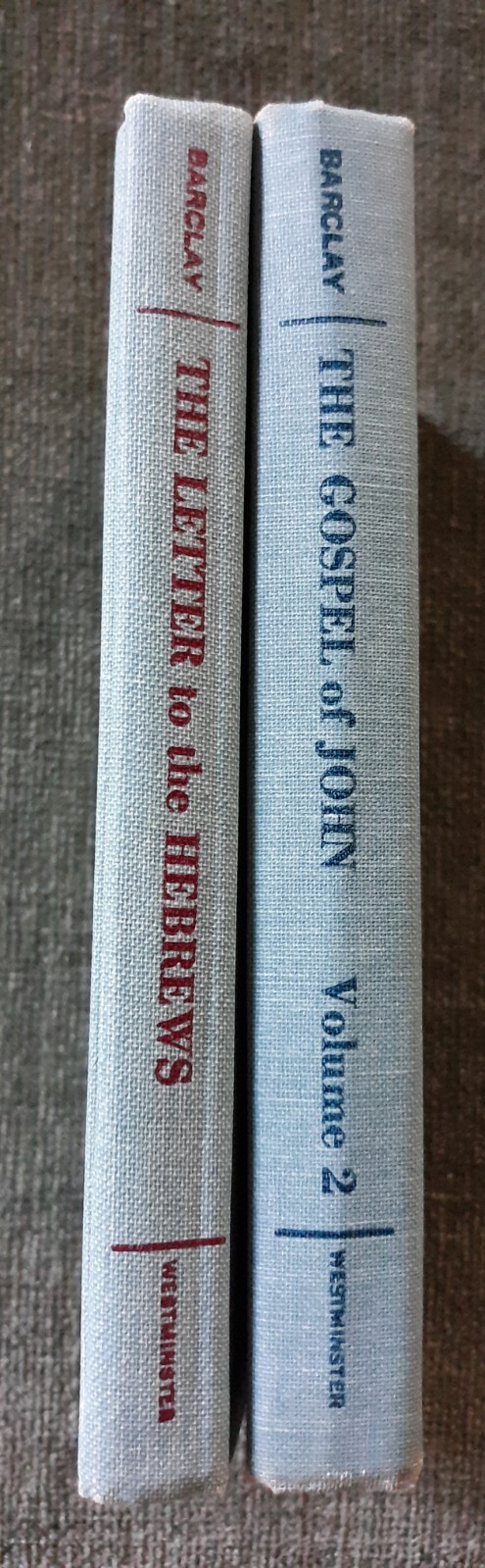 2 Barclay’s Bible Study Guides. HC Vintage. See Below. dl