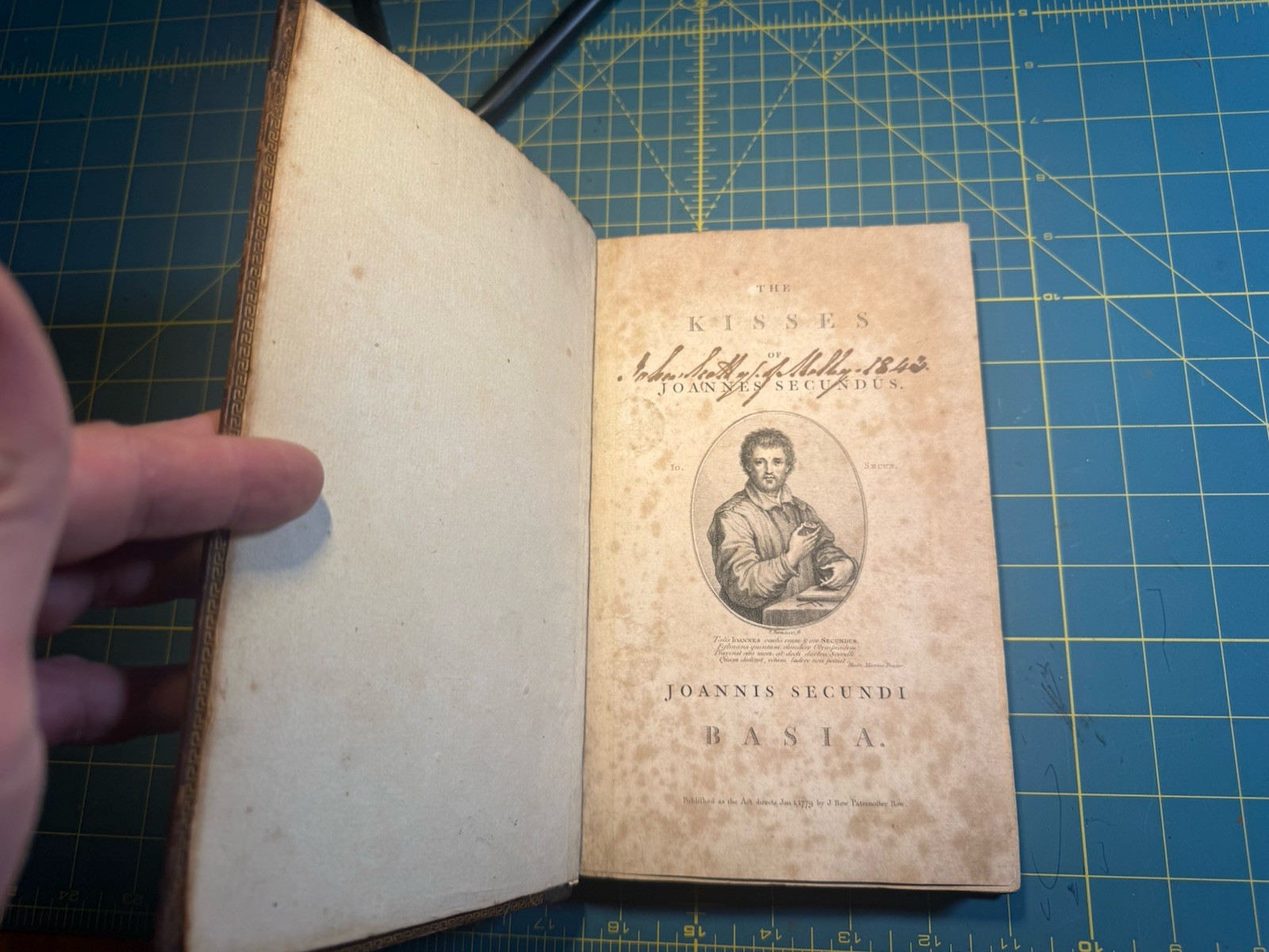 1778 The Kisses of Joannes Secundus Basia Bartolozzi KALTHOEBER Binding Calf