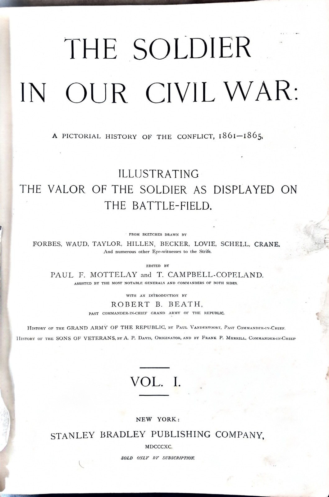 The Soldier in Our Civil War Vol. 1 Hardcover