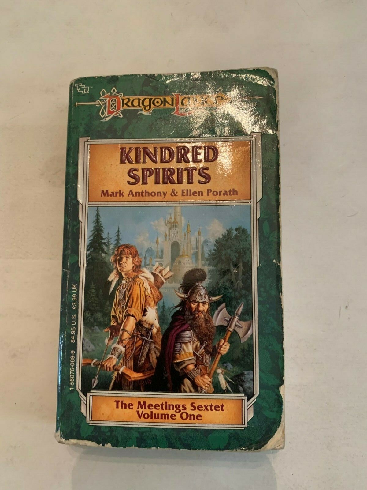 1991 Dragon Lance Kindred Spirits by Mark Anthony and Ellen Porath TSR Paperback
