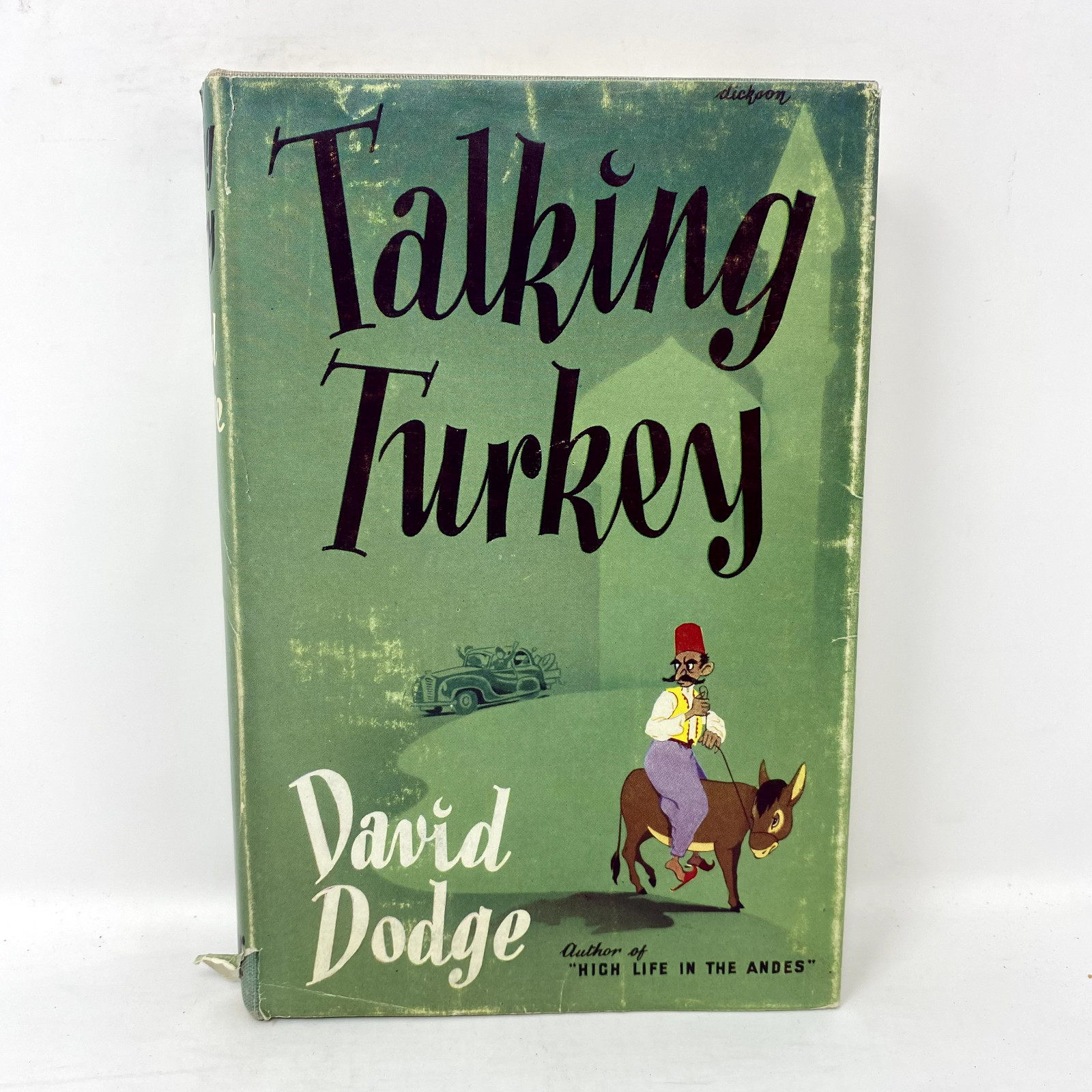 Talking Turkey, David Dodge – 1955 Hardcover w/Jacket
