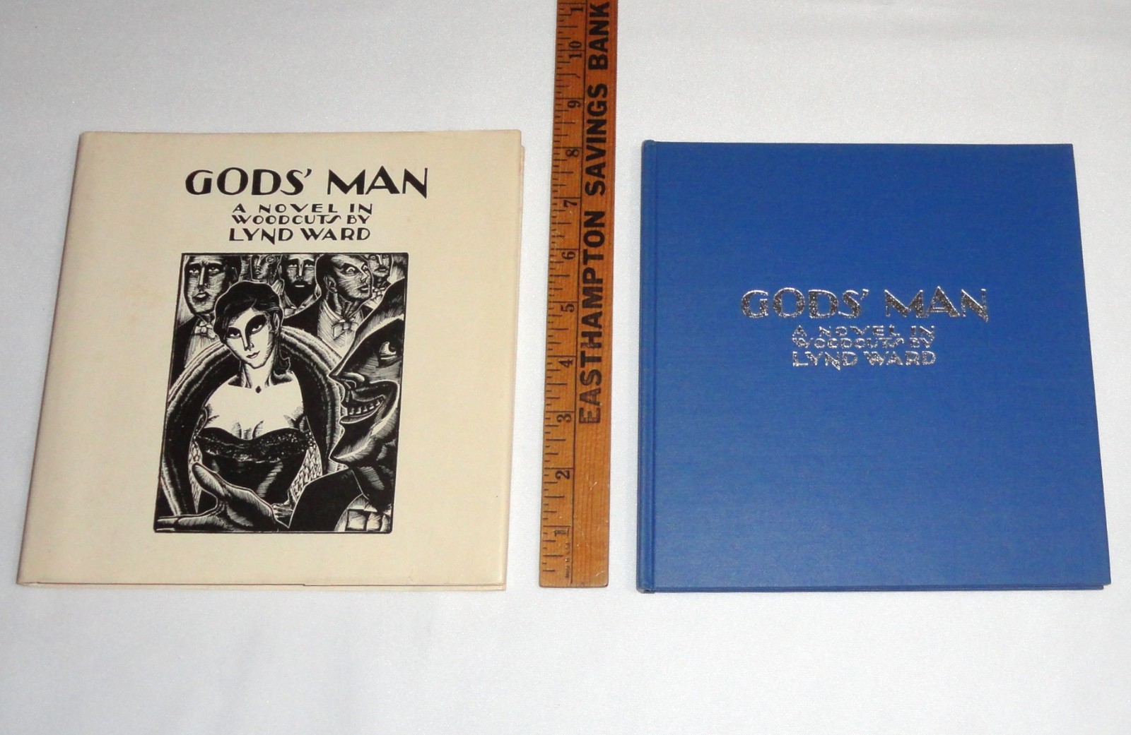 Signed Lynd Ward “Gods’ Man: A Novel In Woodcuts” 1978 Reprint HC Book With DJ