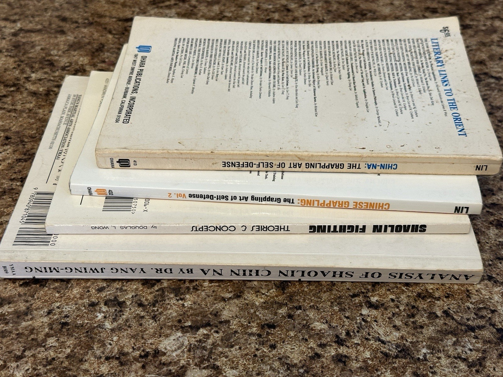 Vintage Shaolin Chin-na Martial Arts Books Jwing-Ming, Wong, Lin 1980’s 4 Books