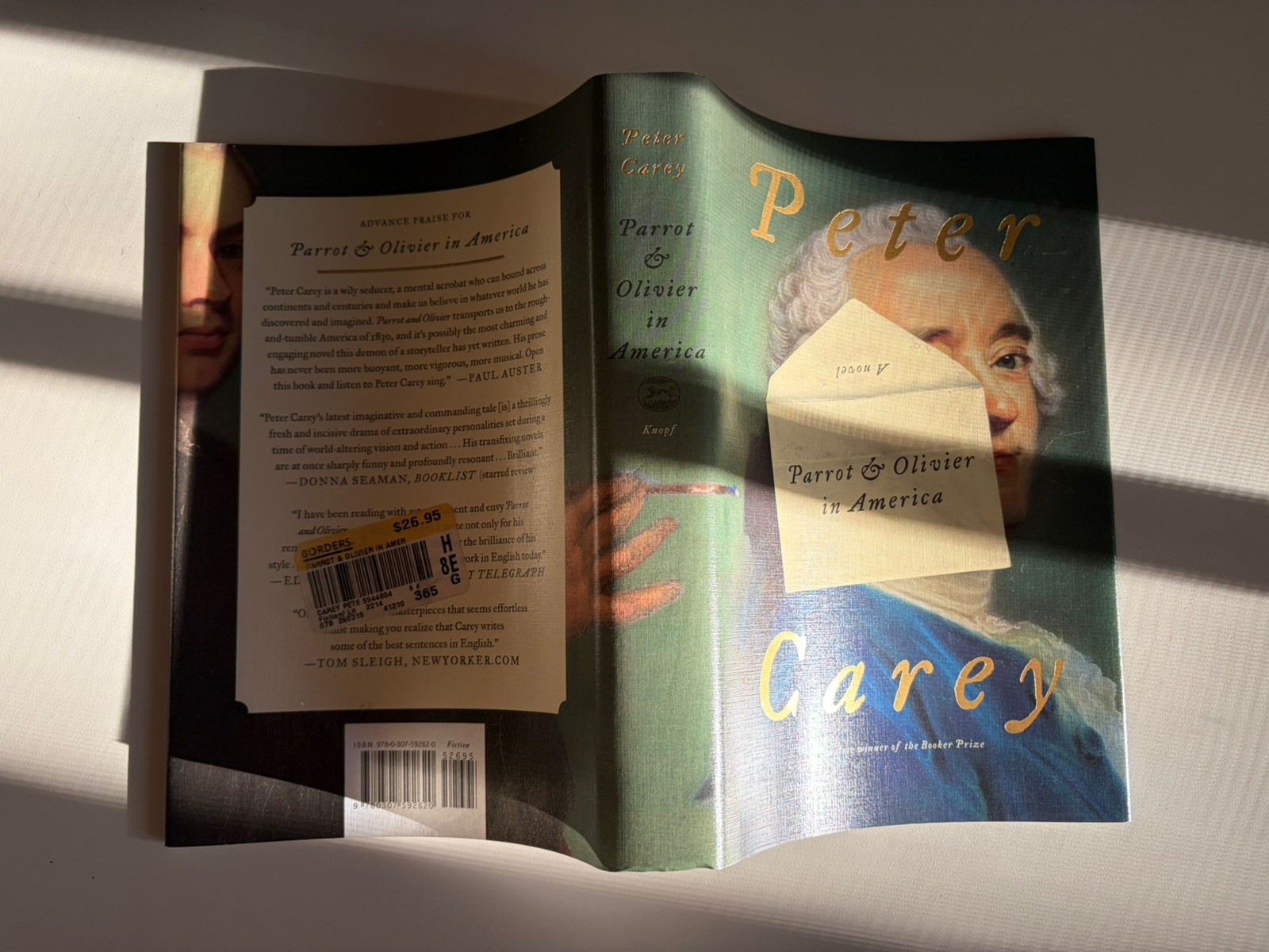Peter Carey Parrot and Olivier In America 1st US Ed 1st Printing HC DJ Excellent