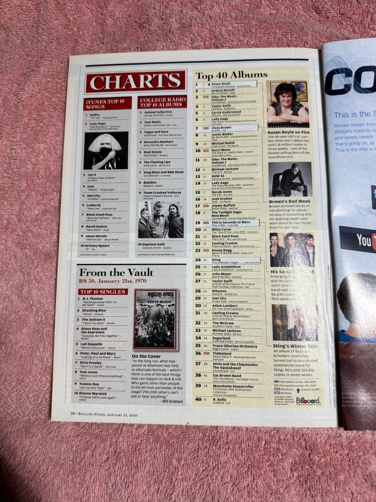 Vintage ROLLING STONE #1096 Magazine January 21st 2010 YOU IDIOTS