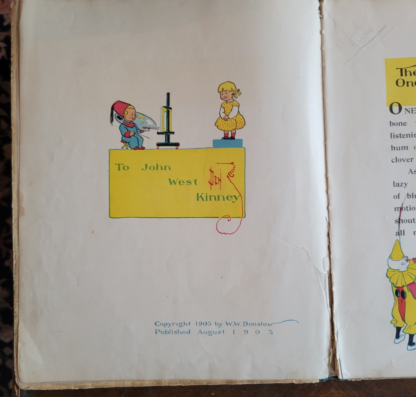 Oz illustrator Denslow Favorite Circus Book 1st ed Aug 1903 color pics scarce