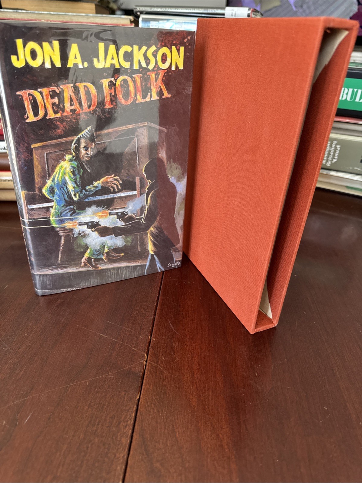 Vintage 1995 Dead Folk by Jon A. Jackson 1. Edition In Slipcase SIGNED #269/300