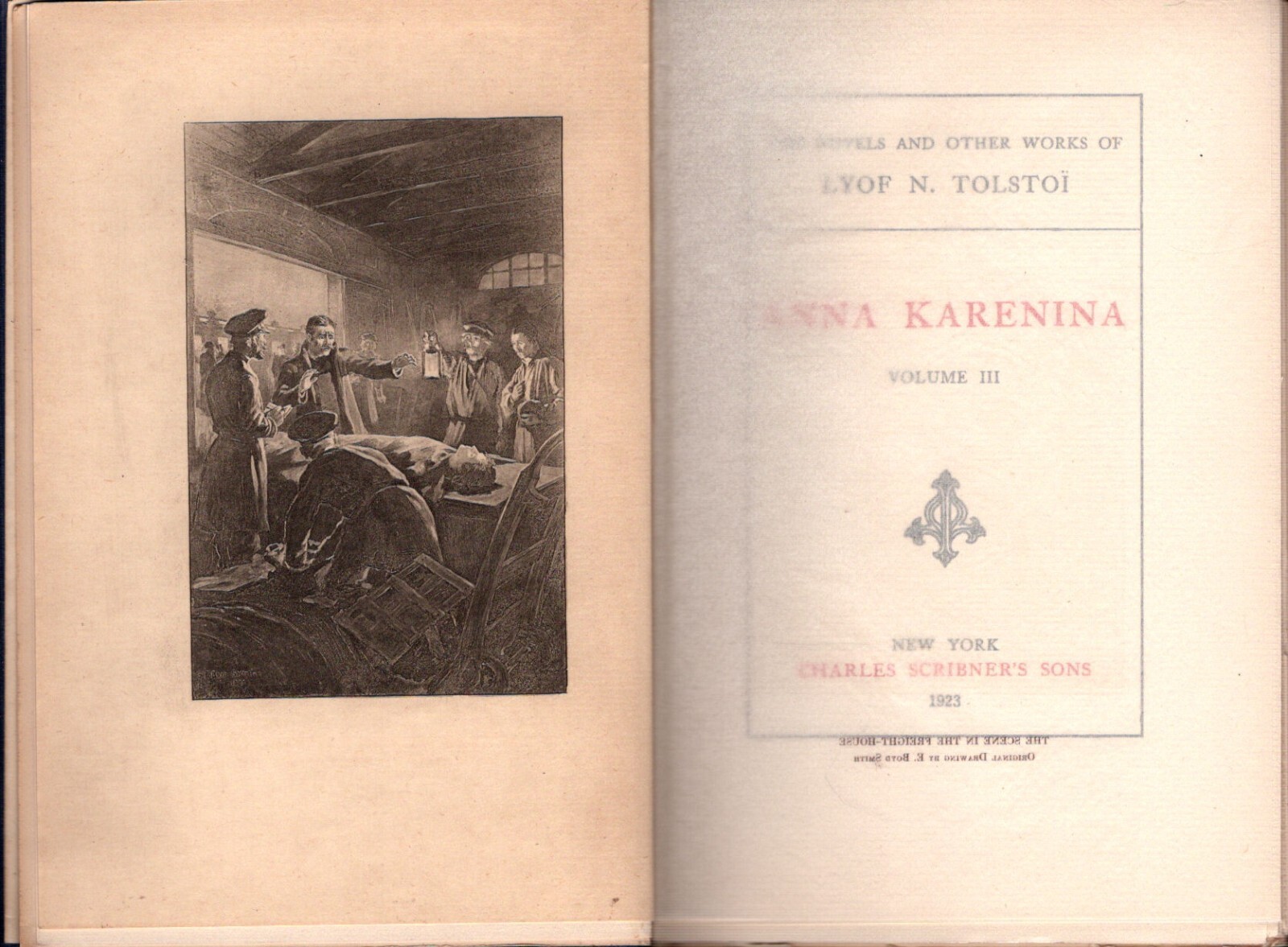 1923 THE WORKS OF LYOF N. TOLSTOI (LEO TOLSTOY) volumes 3, 5, 8, 9, 11