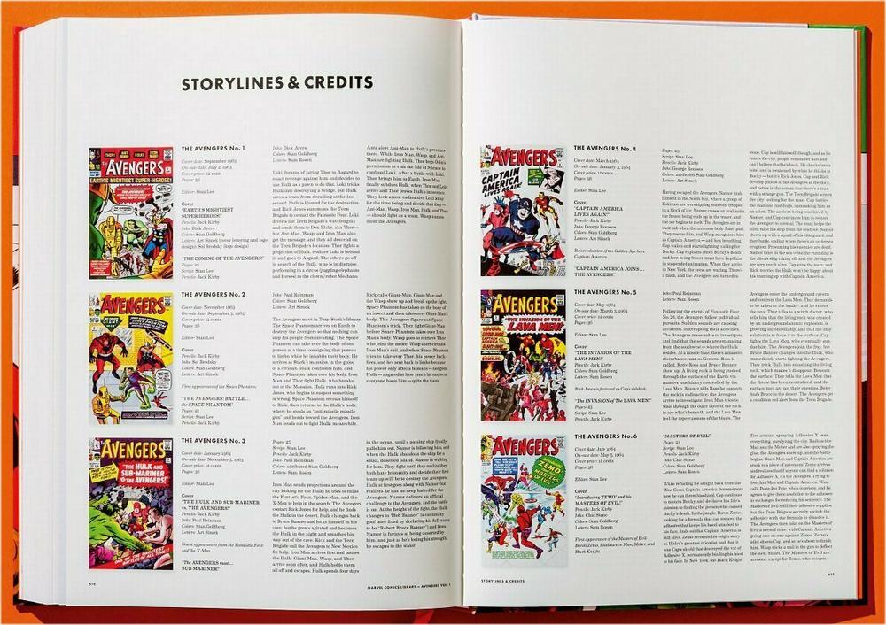 MARVEL COMICS LIBRARY Presents THE AVENGERS Vol 1. ~ 1963–1965 ~ TASCHEN XXL