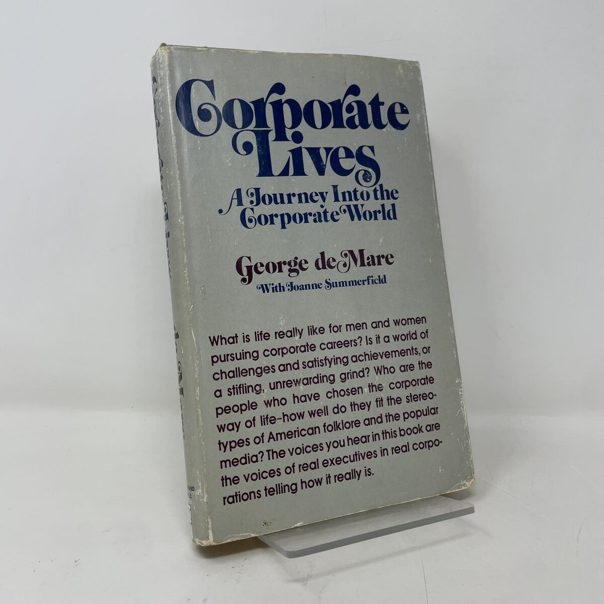 Corporate lives by George deMare HC First Edition Very Good 1976