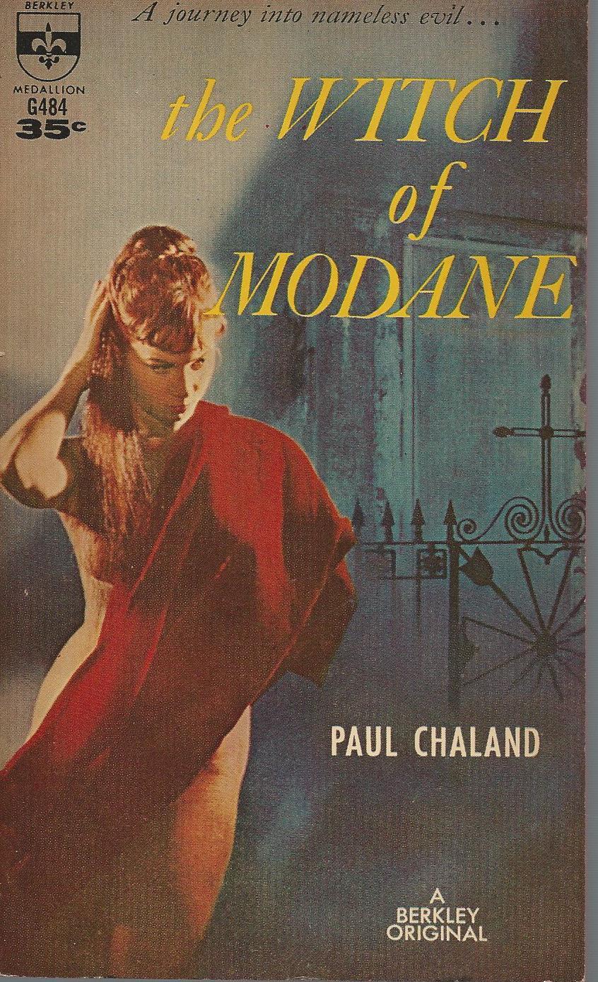 BERKLEY G484 THE WITCH OF MODANE by PAUL CHALAND Vintage Sleaze Paperback PBO