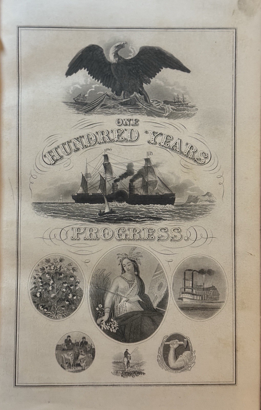 1871 One Hundred Years’ Progress United States Americana 280 Engravings