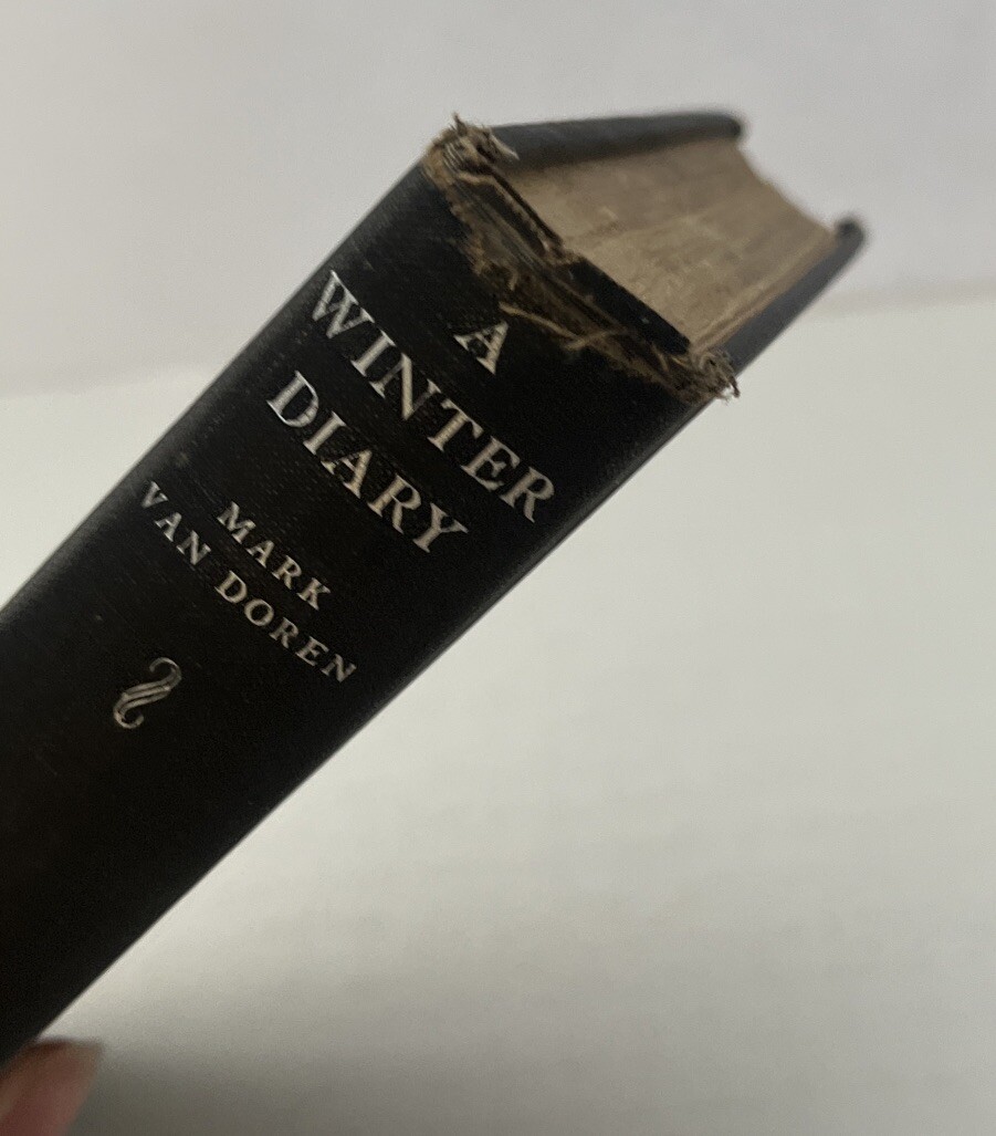 Mark VAN DOREN / A Winter Diary and Other Poems HB 1st Edition 1935