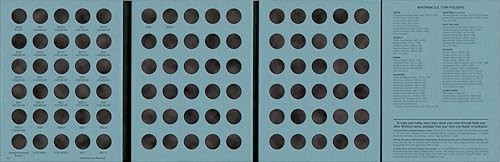 Whitman Coin Folder Trifold Blue Hardcover for 90 Coins Circulation Strike