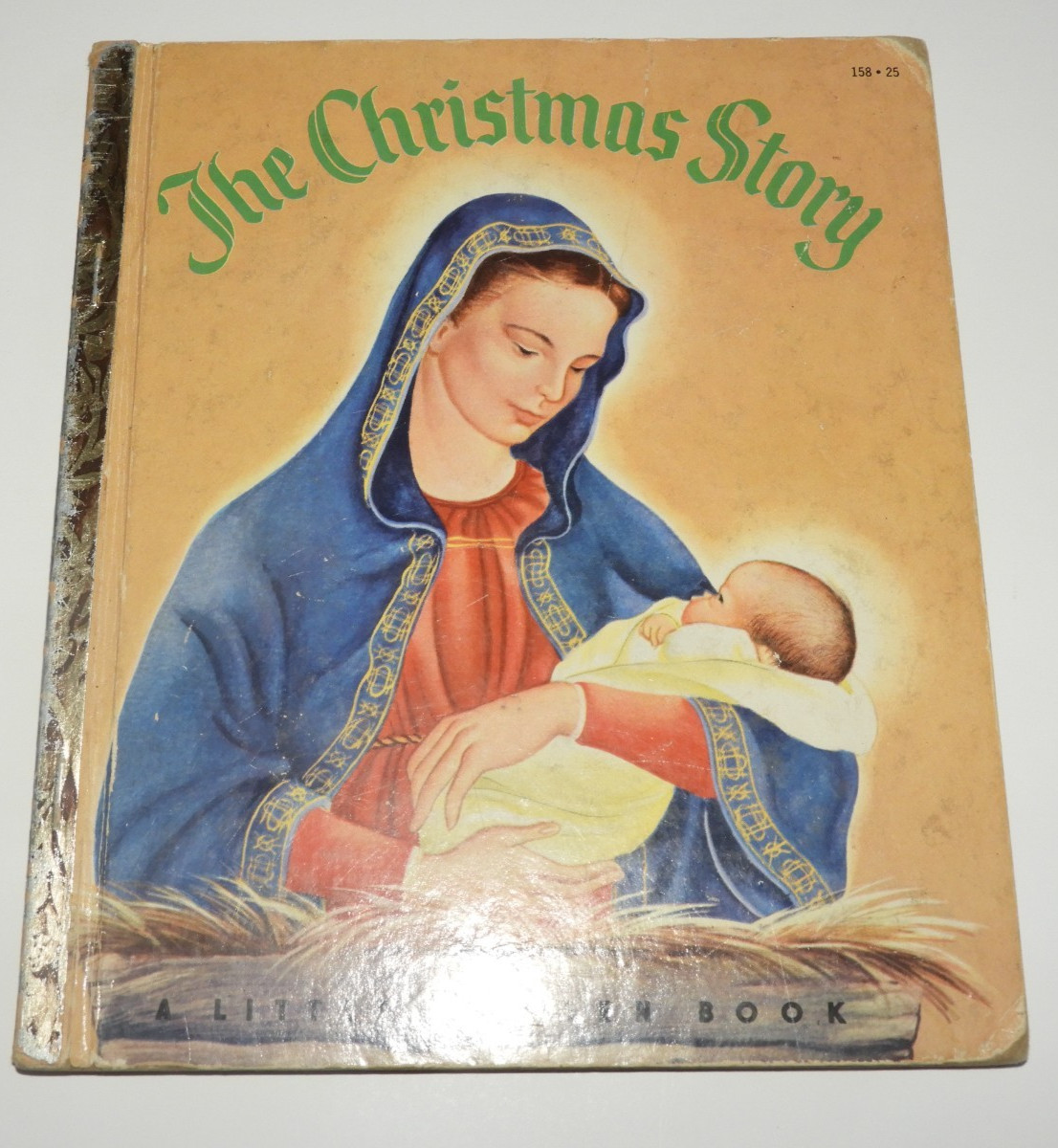 Little Golden Book The Christmas Story 158-25 Eloise Wilkin Vintage 1952 B Ed