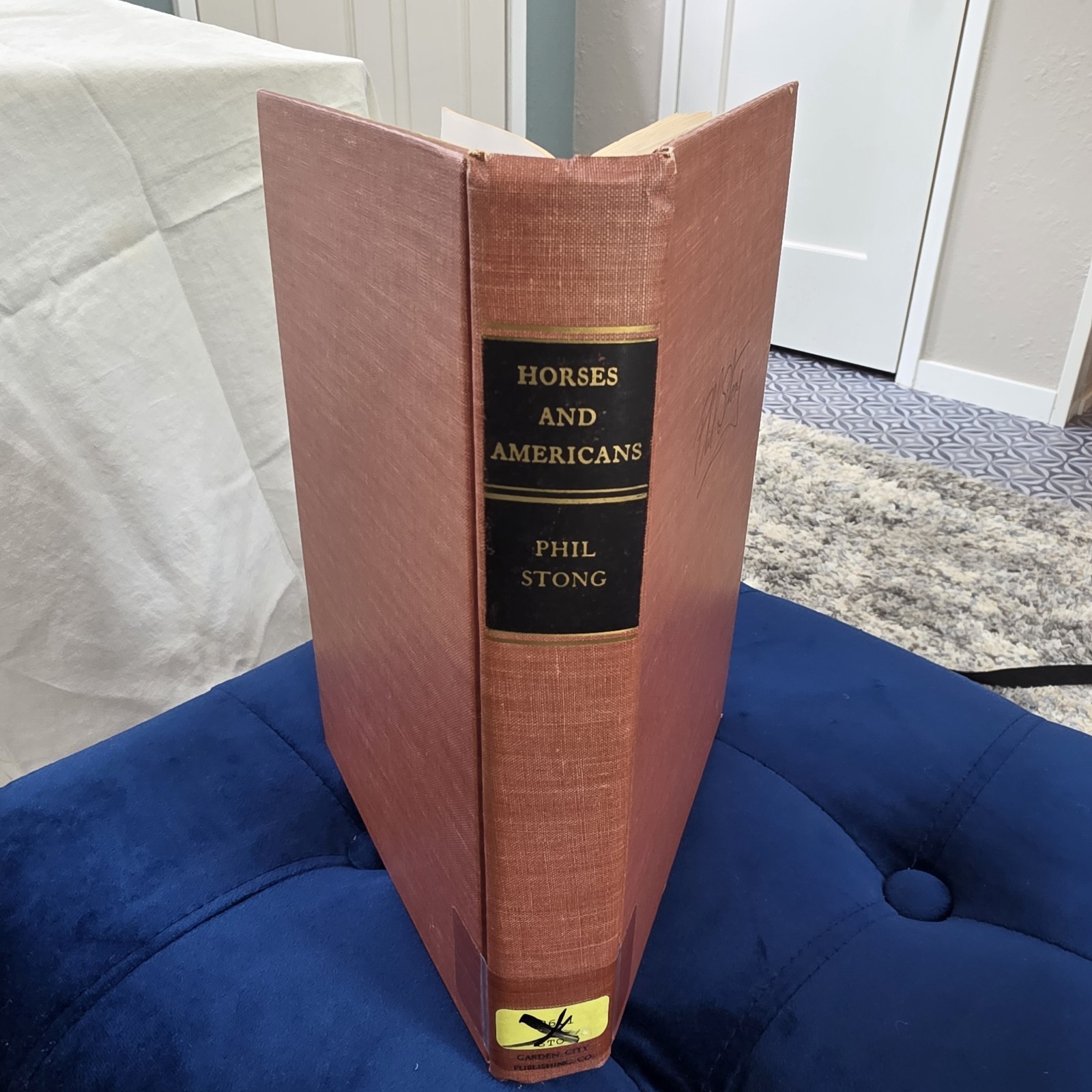 1946 HC BOOK HORSES AND AMERICANS 333 PAGES HISTORY PHIL STONG ILLUSTRATIONS FUN