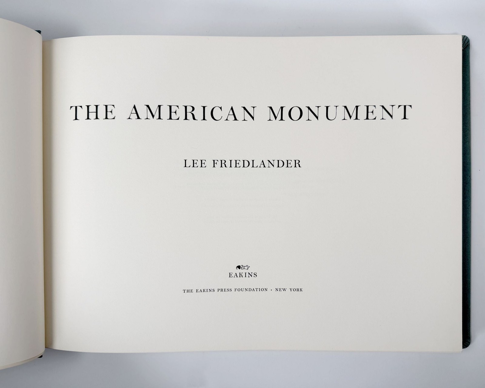 Lee FRIEDLANDER / The American Monument Signed 1st Edition 1976