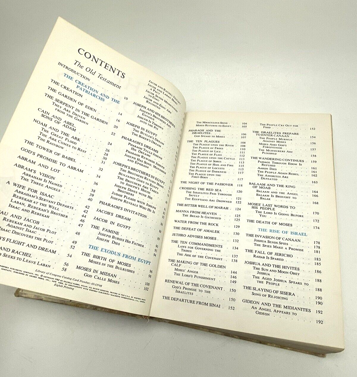 The Children’s Bible, 1965 Golden Press, Hardcover Illustrated Book, 8th Print