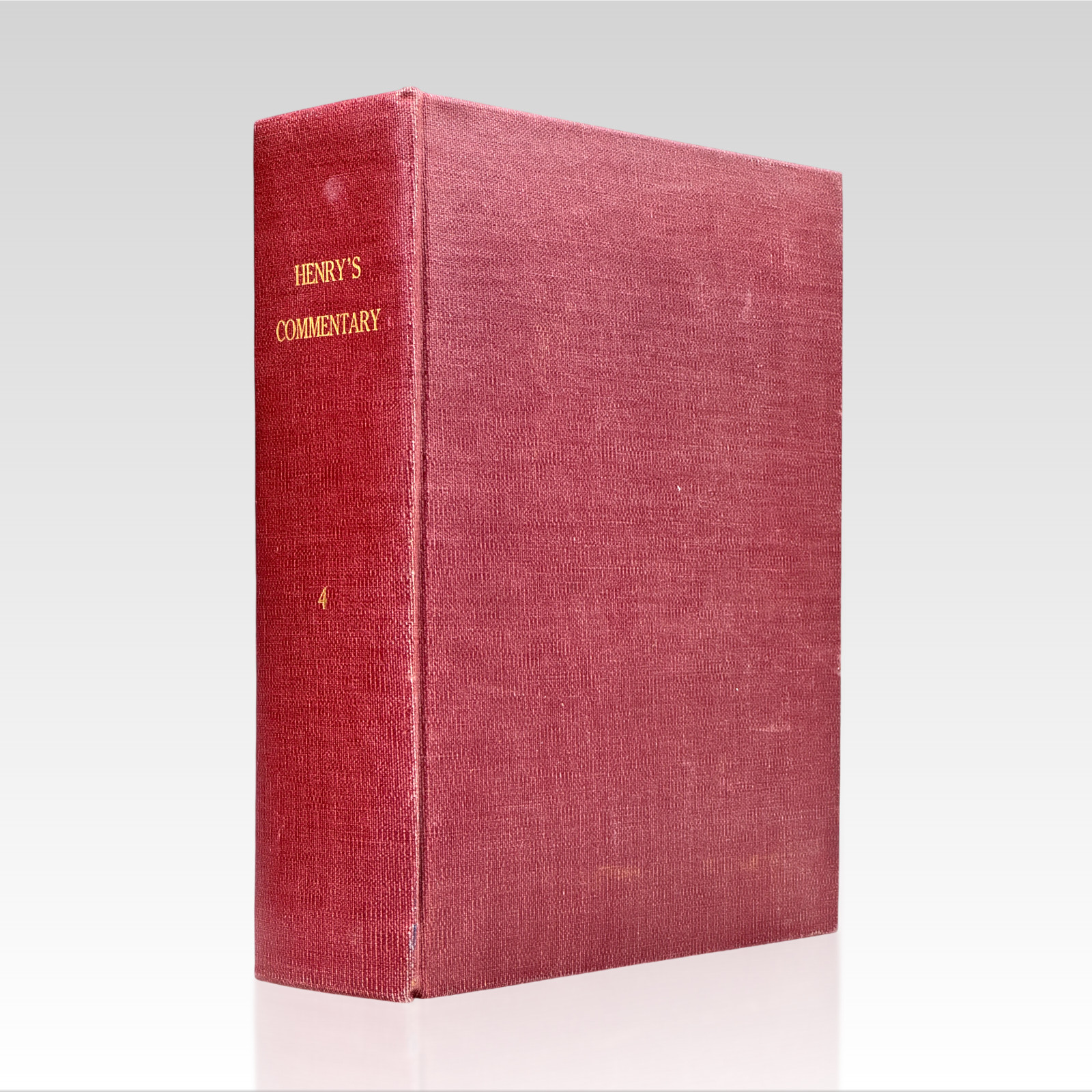 1791 MATTHEW HENRY. An Exposition of the Old and New Testament. Vol 4.