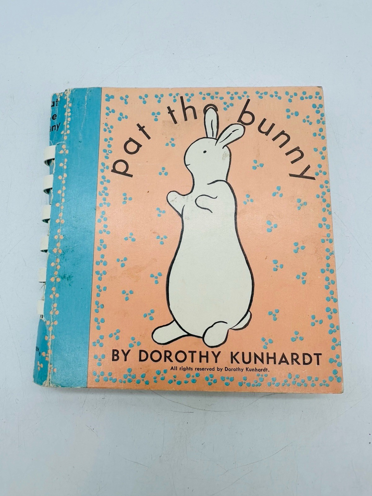 Vintage 1968 Pat the Bunny by Dorothy Kunhardt Golden Book Spira~l Touch & Feel