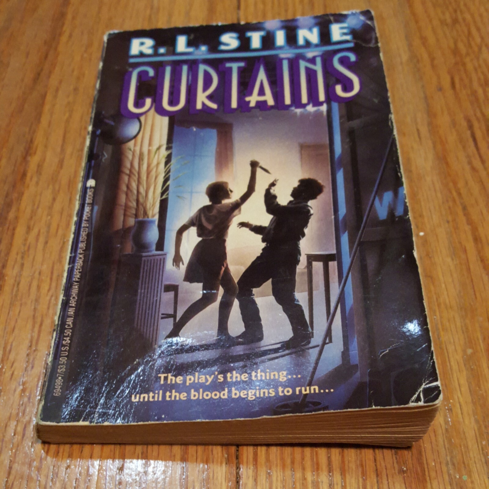 RL STINE Curtains First Edition Curtains Book Play Theatre Horror Mystery