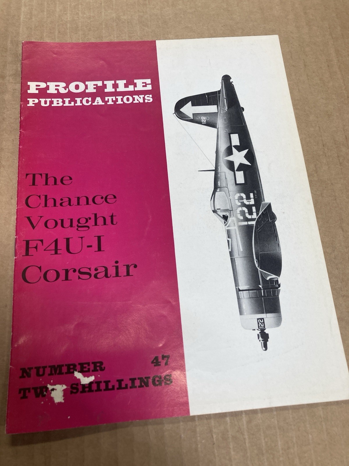 Profile Publications #47 CHANCE VOUGHT F4U-1 CORSAIR WWII Airplane J.E.DAIL