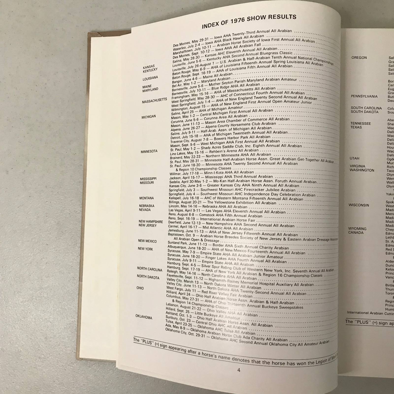 Arabian Horse Yearbook 1976 – Arabian Horse Association – HC
