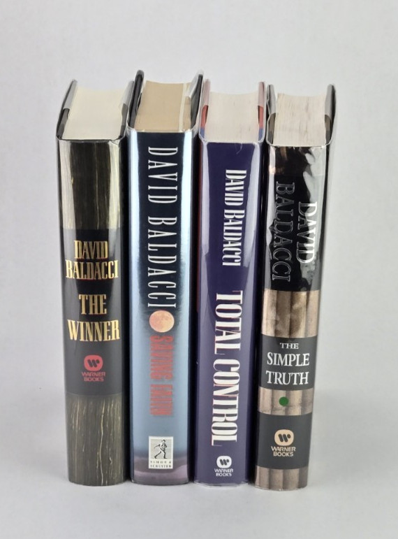 4 SIGNED 1st Edition DAVID BALDACCI Thriller 1st/1st HC Simple Truth The Winner