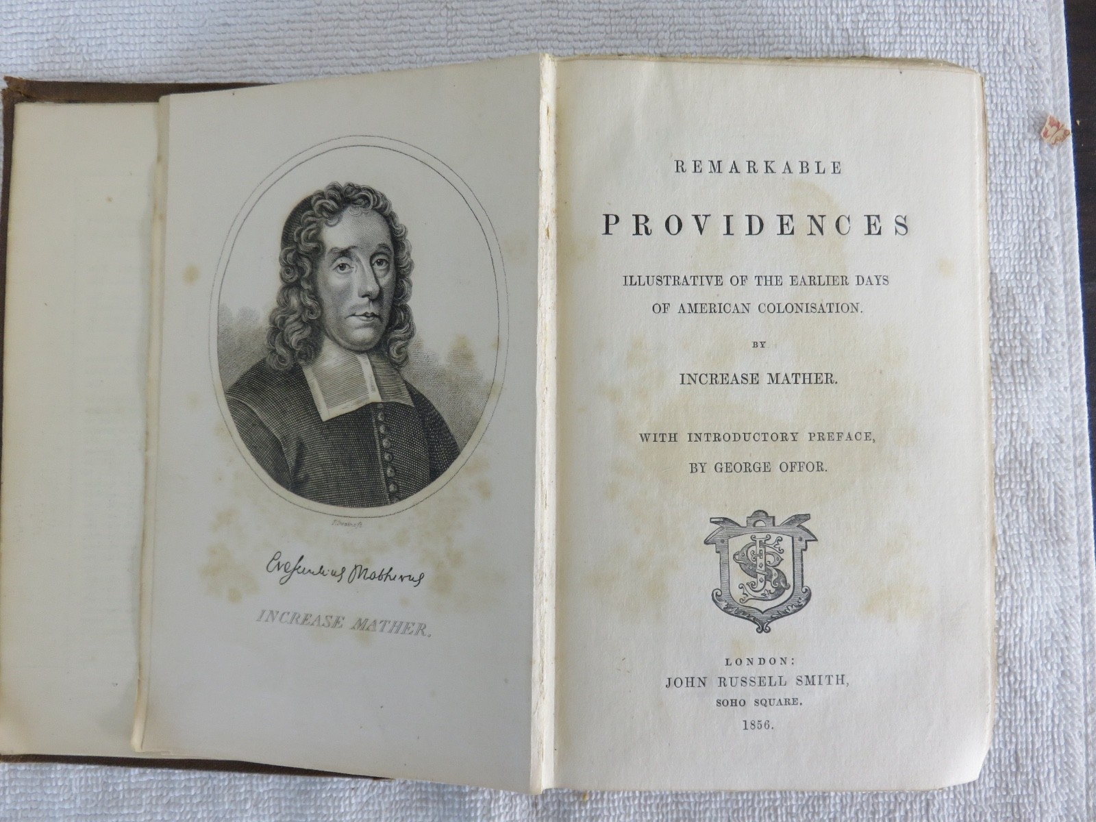 1856 Remarkable Providences by Increase Mather Hardcover Book