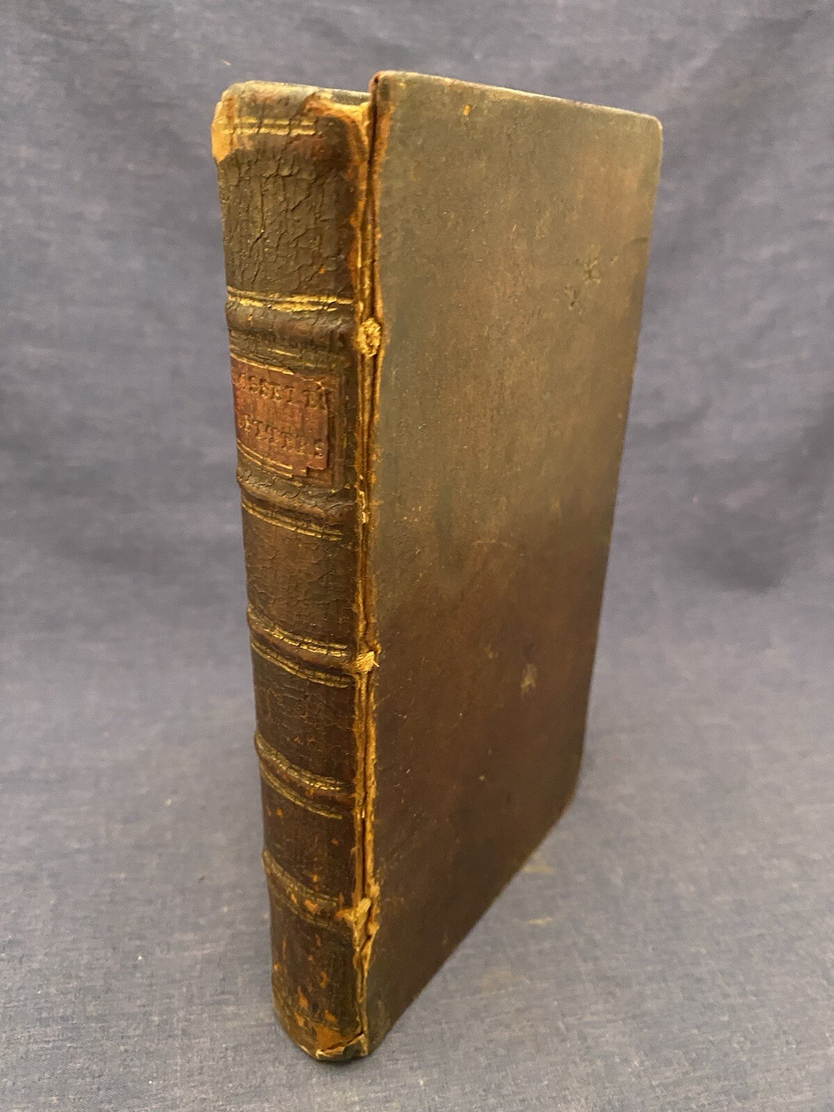 1765 The History of the Marquis de Roselle Madam Elie de Beaumont Vol 1 Leather