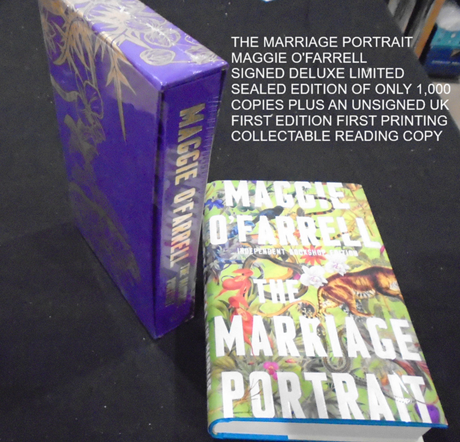 Signed Maggie O’Farrell Marriage Portrait LtdEdx/1000 sealed + UK1st reading cpy