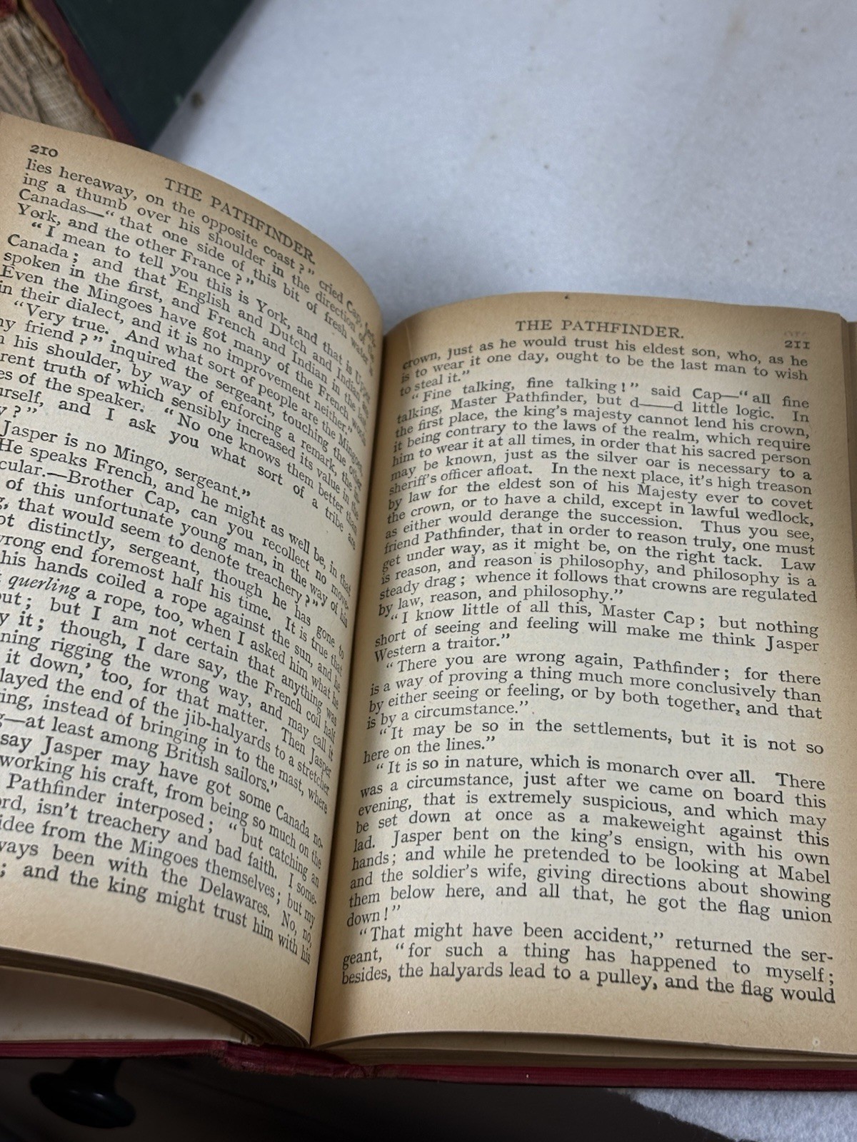 Antique Book The Pathfinder By Fenimore Cooper T. Nelson And Sons