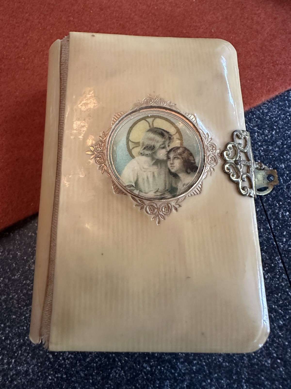Antique Child’s Prayer Book Jesus Crucifix 1925 Catholic Religious Christianity