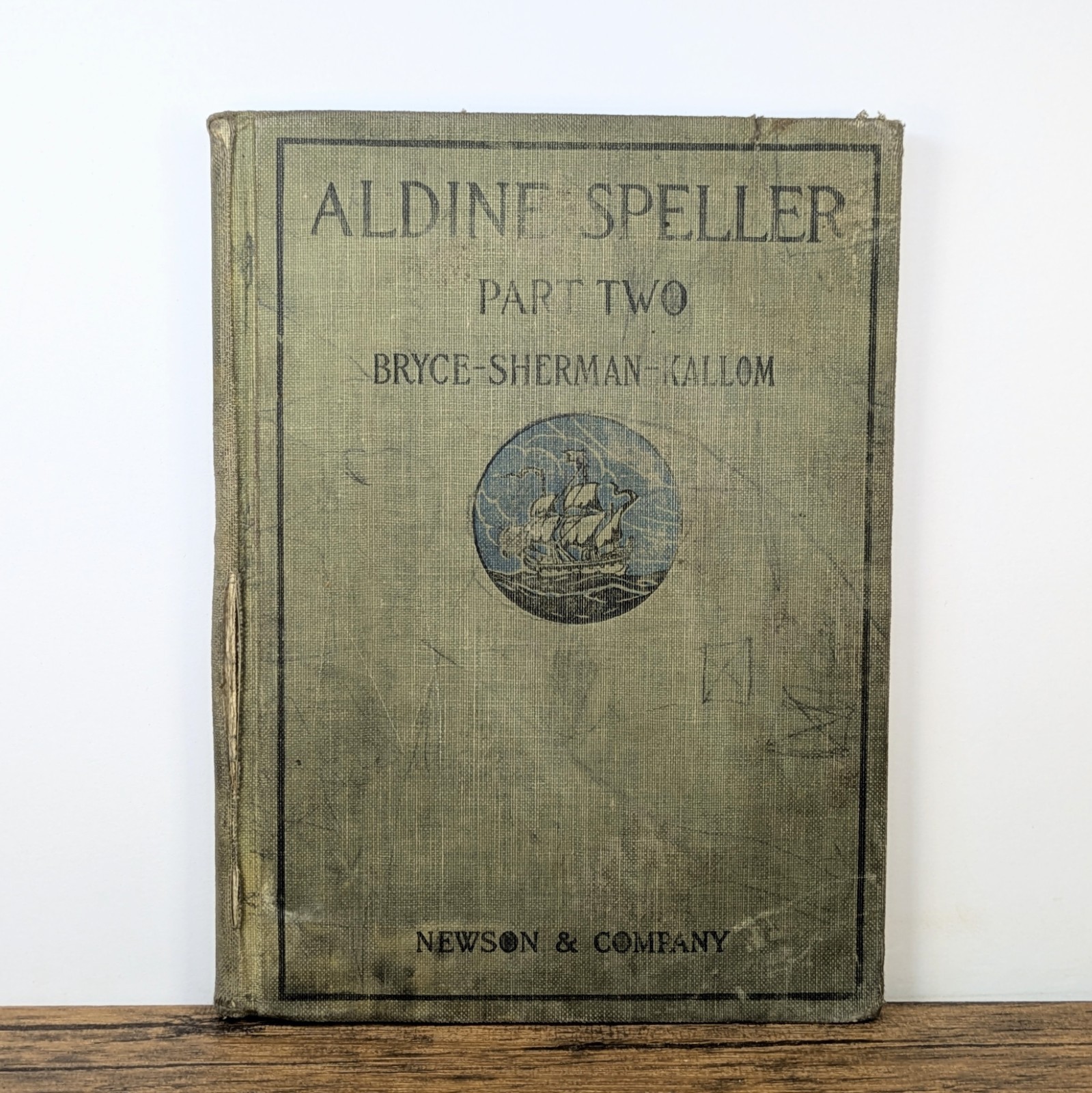 Antique Book – 1921 „The Aldine Speller Part Two“ by Bryce, Sherman & Kallom