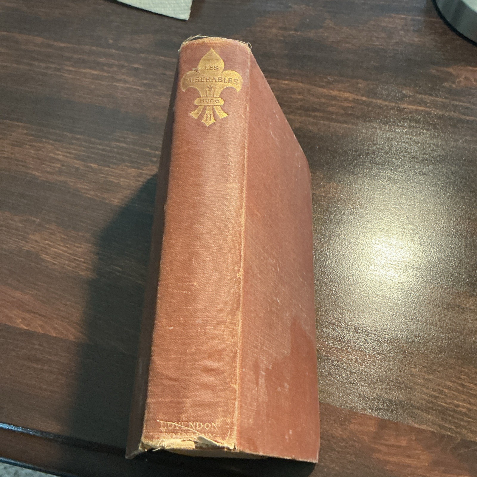 Antique Les Miserables Volume II by Victor Hugo 1096 pages