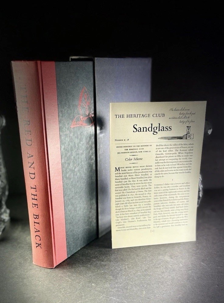 Stendhal The Red and the Black Heritage Press 1947 Busoni Illus Slipcase Insert