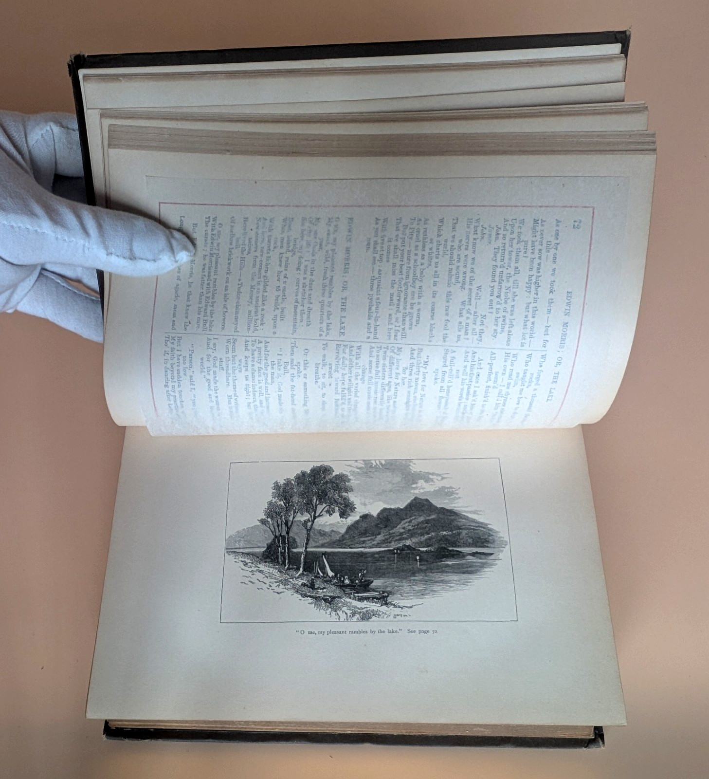 Antique Alfred Lord Tennyson Complete Poetical Works c1889 Illustrated