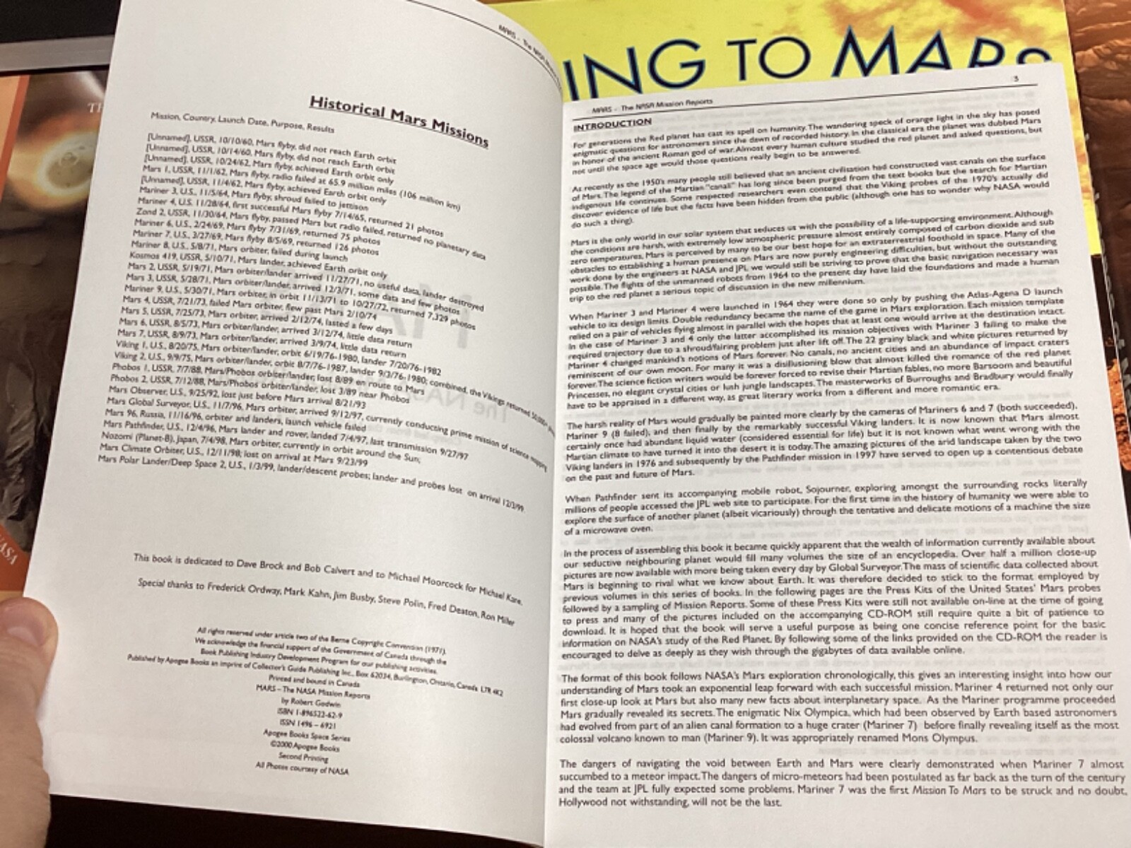 7 Assorted Books On Mars Spaceflight Exploration – See Below