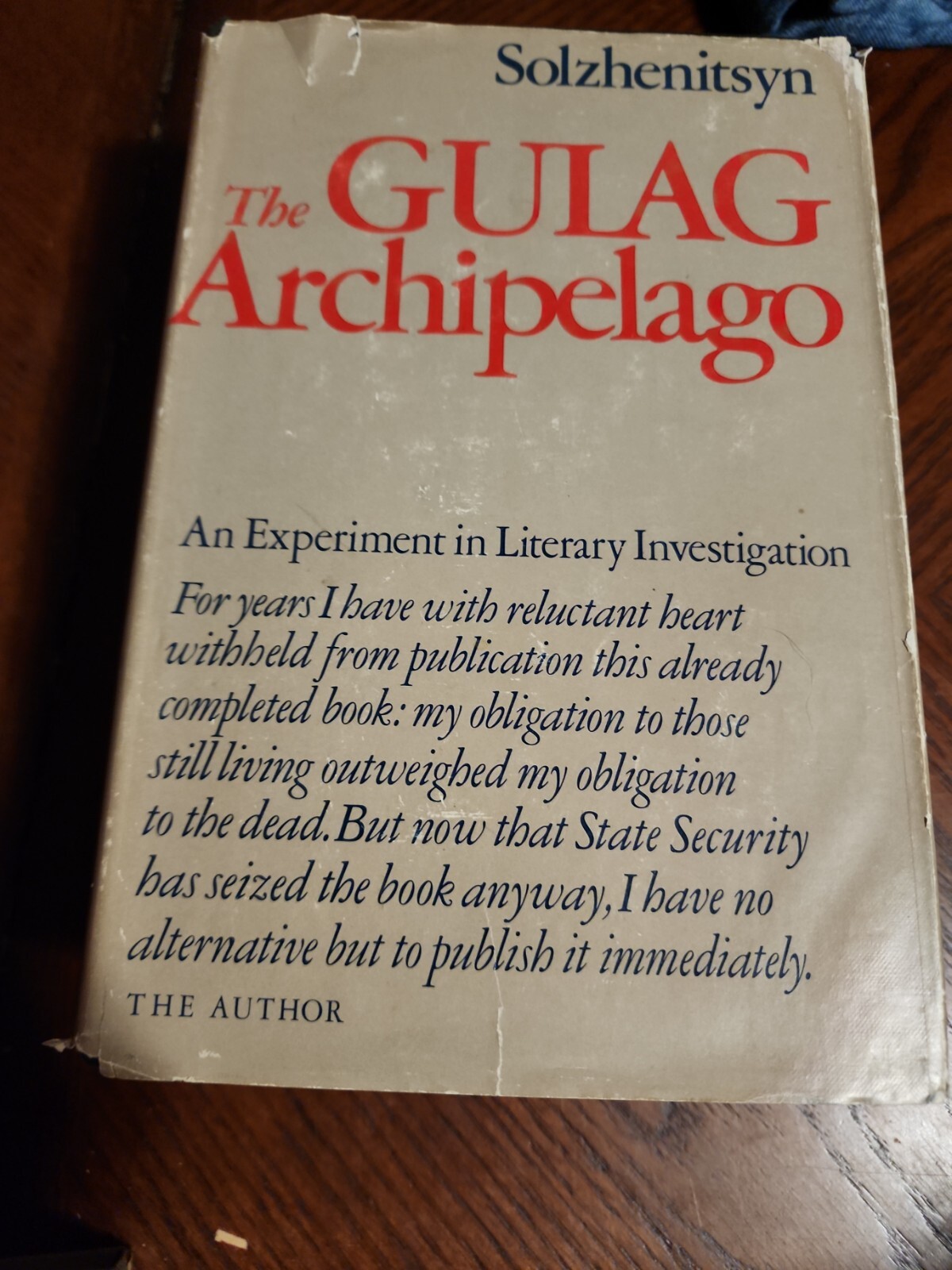 The Gulag Archipelago 1918-1956 ~ Aleksandr Solzhenitsyn ~True First 1st Edition