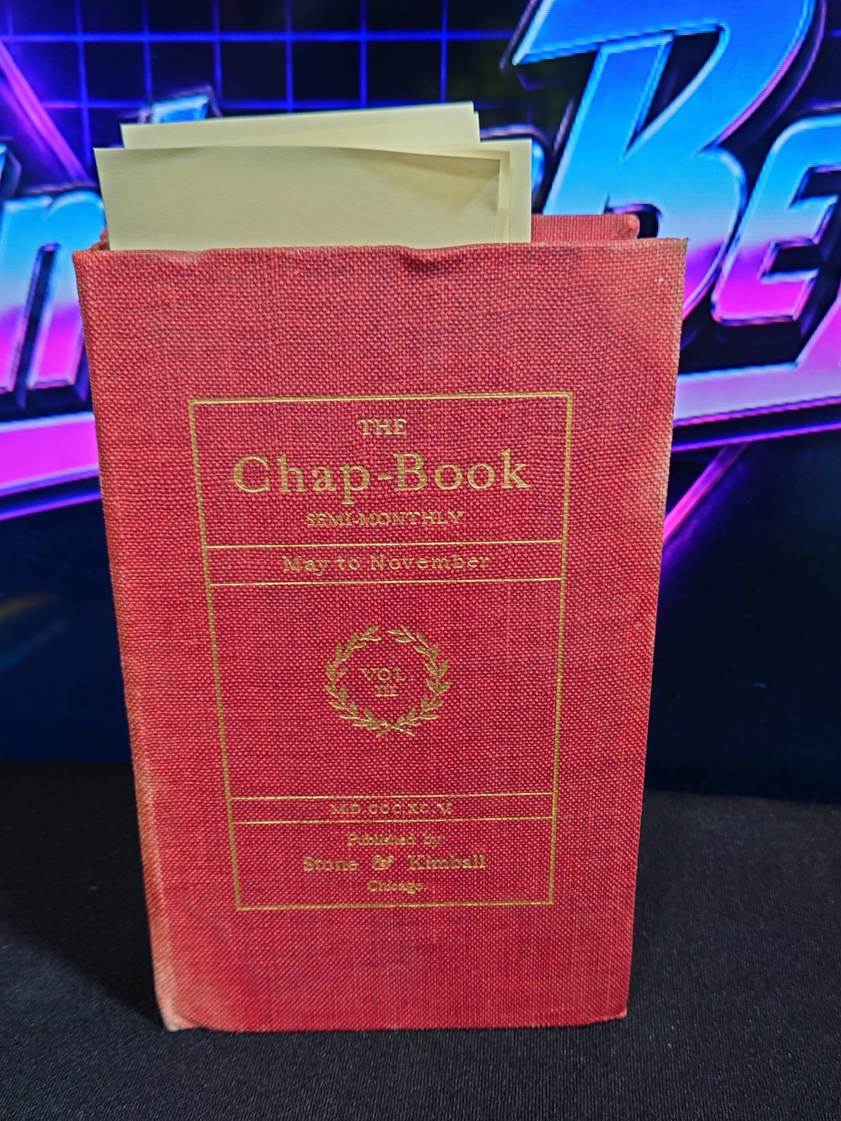 The Chap-Book 1895 Bound Vol. 3 Will H. Bradley Frank Hazenplug