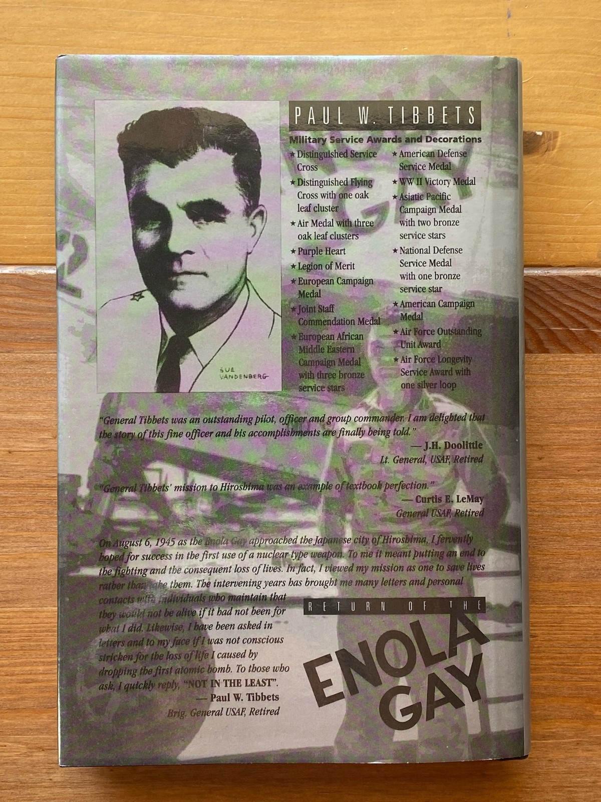 Military Aviation History ~ Return of the Enola Gay ~ Paul W. Tibbets ~ Signed V