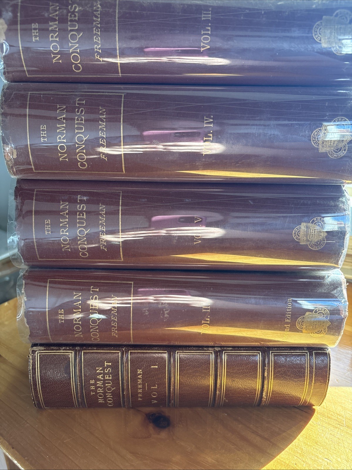 History of the Norman Conquest of England – Antique 5 Volume Set Freeman 1870