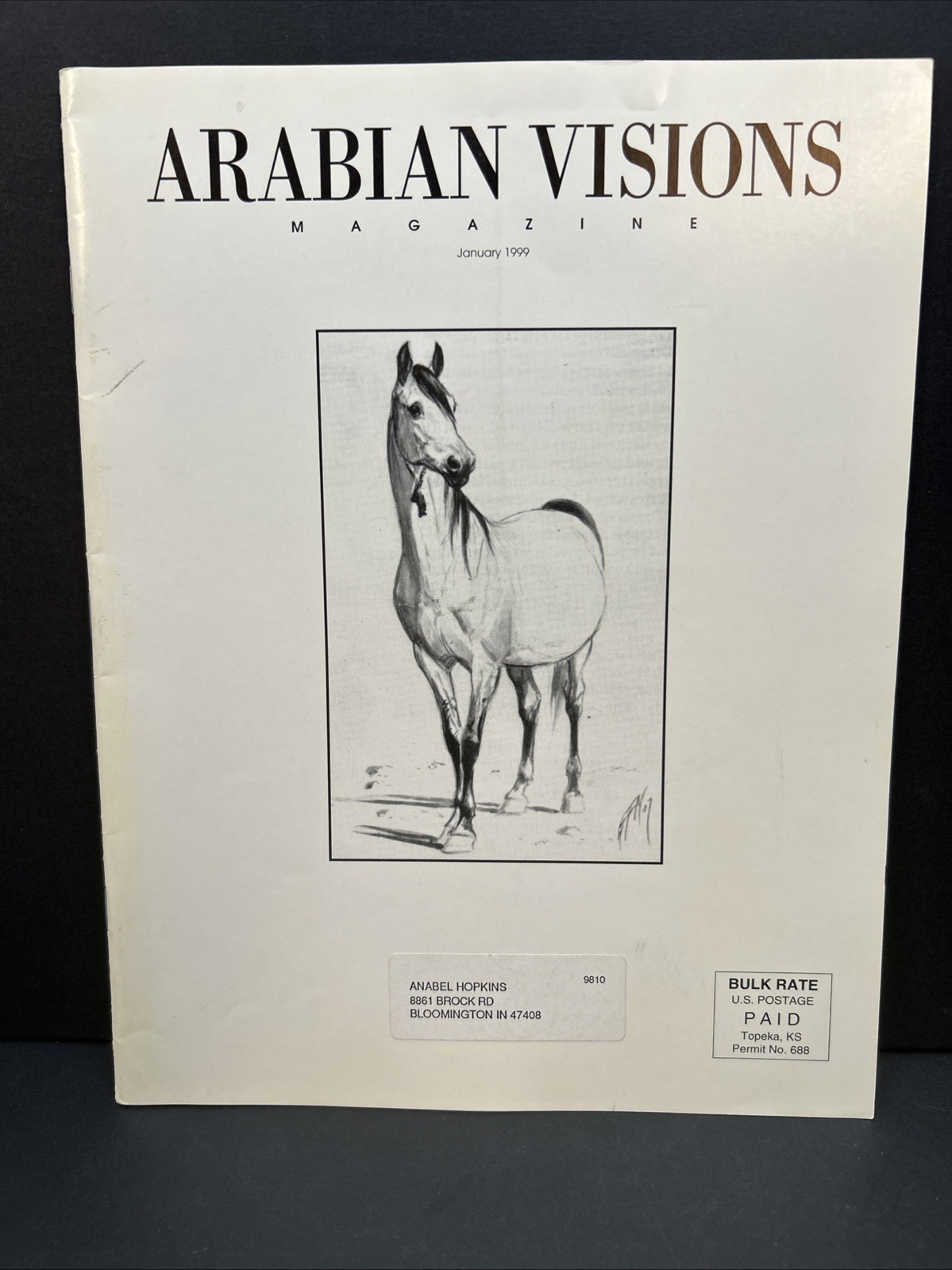 Arabian Visions Magazine Horse January 1999 Vintage