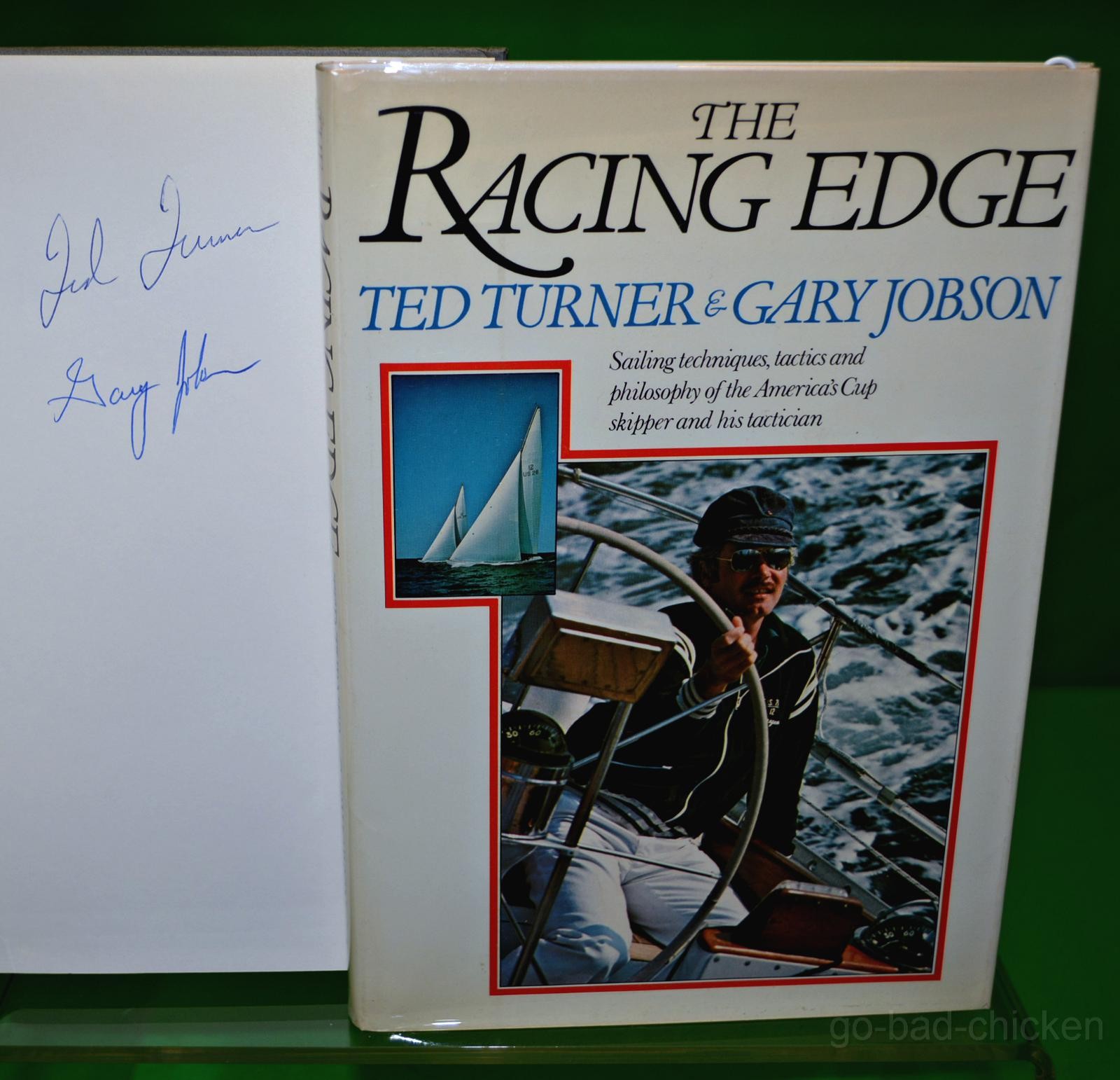 The Racing Edge SIGNED by Ted Turner & Gary Jobson 1979 1st 1st HC America’s Cup